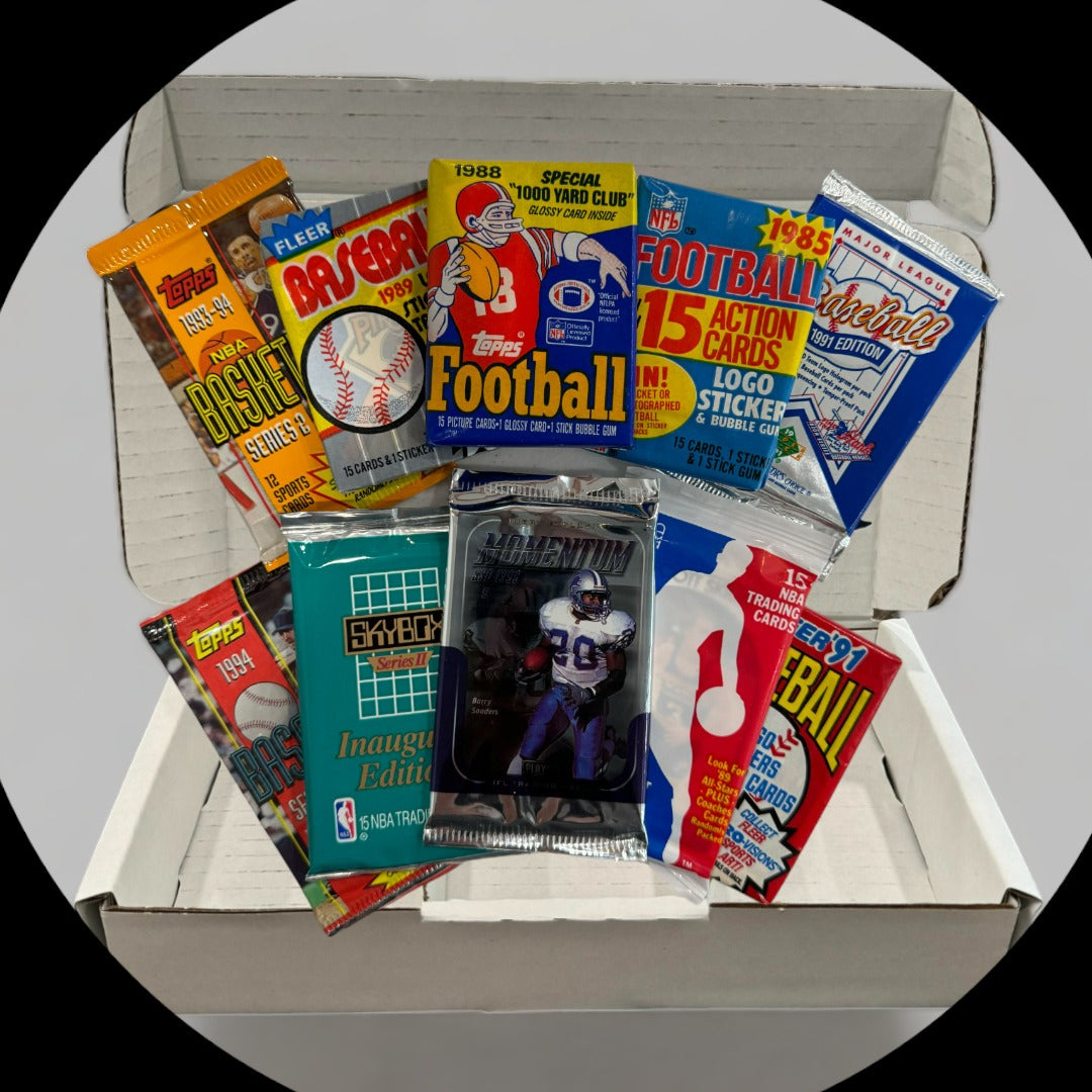 Vintage 3 Sports Box - Baseball, Football & Basketball - Monthly