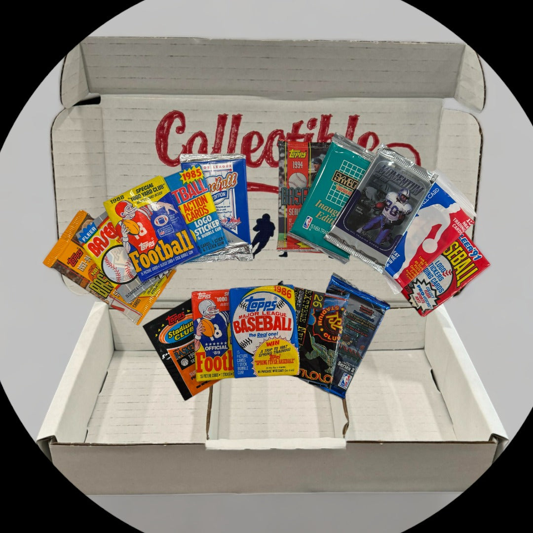 Vintage 3 Sports Box - Baseball, Football & Basketball - Monthly