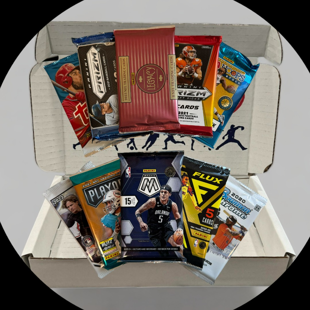 Modern 3 Sports Box - Baseball, Football & Basketball - Monthly