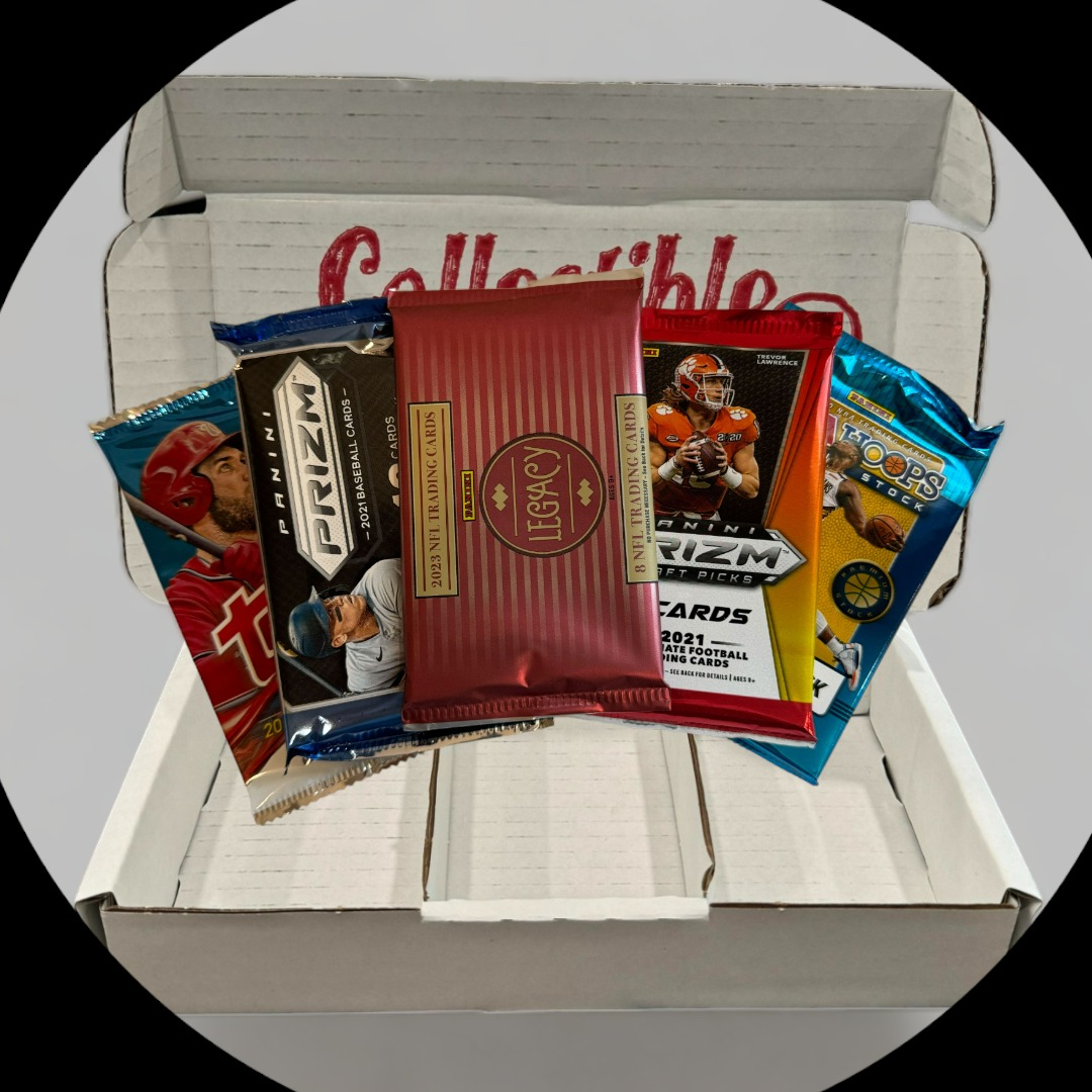 Modern 3 Sports Box - Baseball, Football & Basketball - Monthly