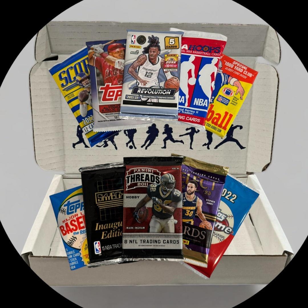 4lb box of sports cards VINTAGE outlet