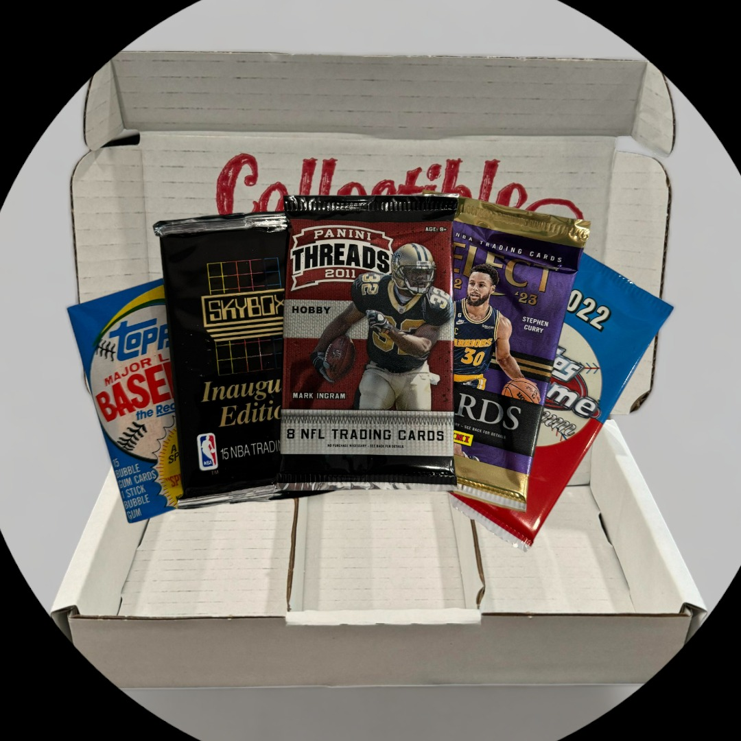 Modern & Vintage 3 Sports Box - Baseball, Football and Basketball - Monthly